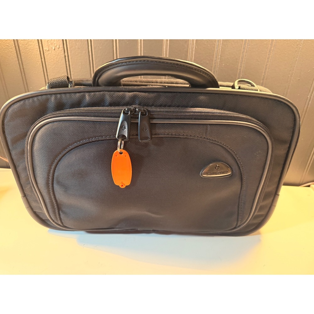 Samsonite Black Ballistic Nylon Laptop Briefcase Messenger Bag Business Travel